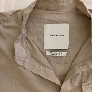 a kind of a guise / linen long sleeve dress shirt